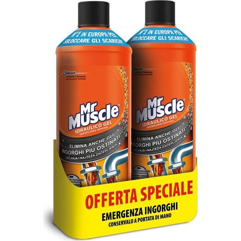 SET 12 MR MUSCOLO DISGORGANTE IDRAULICO IN GEL FORMATO 1LT (1/2)