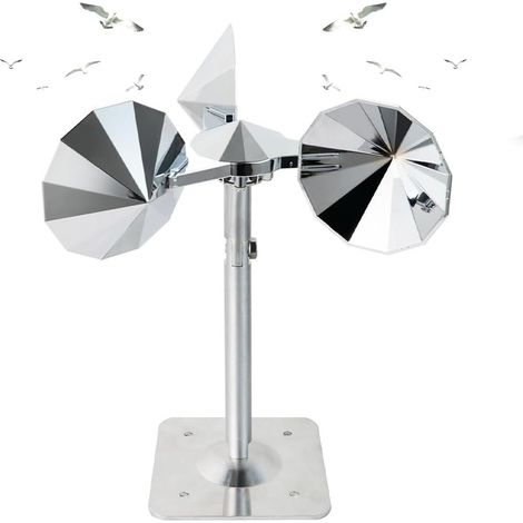 Anti Pigeon, Répulsif Pigeon, Réflexion à 360°, Effaroucheur D'oiseaux Contre les Pigeons, Les Pics et Les Goélands, Base en Aluminium, Protection Contre les Oiseaux pour Balcon, Toit et Jardin