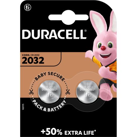 Duracell 2 pile al litio 3v dl2032 dl2032/b2