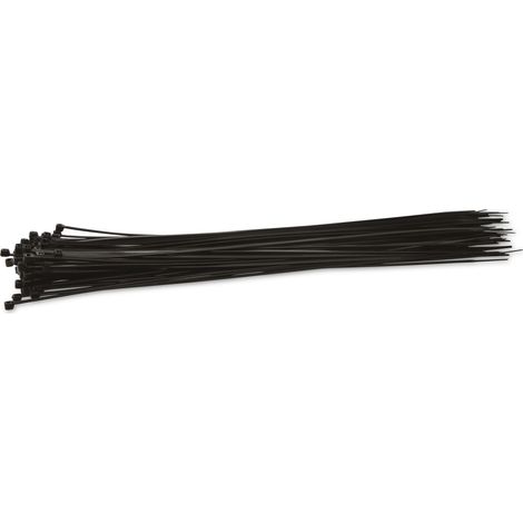 Ensemble d'attaches-câbles KSS en polyamide 6.6, noir, 368x3,6, résistant aux UV, 100 pièces