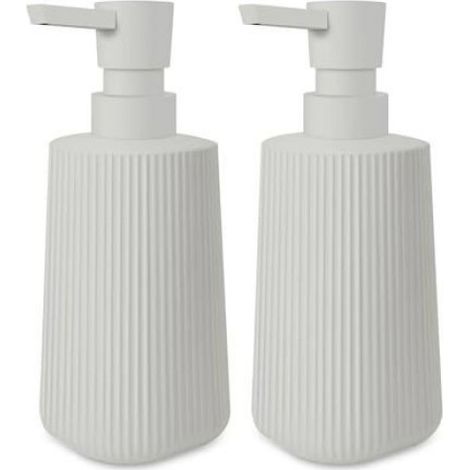 Distributeur Savon - Verre BFA 250 ml - Pour Salle De Bain Et Cuisine - Pompe À Dosage Vers Le Bas (1/4)
