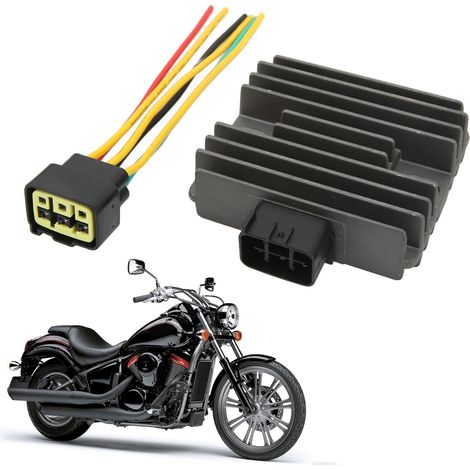 Der Spannungsregler-Gleichrichter ist für die Kawasaki-Modelle VN900 und Vulcan 900 der Baujahre 2006 bis 2017 geeignet. (1/5)