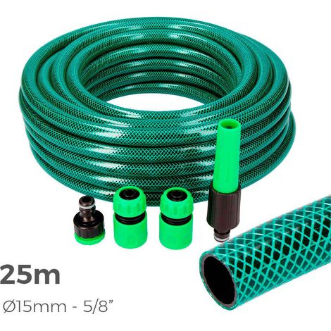 edm 8425998740677 Flexibler Gartenschlauch Grün 25m (1/2)
