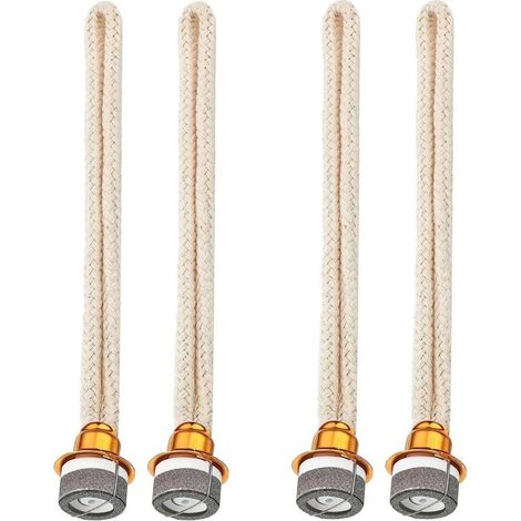 Lot de 4 mèches pour Lampe - pour Lampe à Huile - Contrôle de l'air - Brûleur catalytique - Mèche pour brûleur, diffuseur d'aromathérapie - Décoration de Maison (4/doré) (1/5)