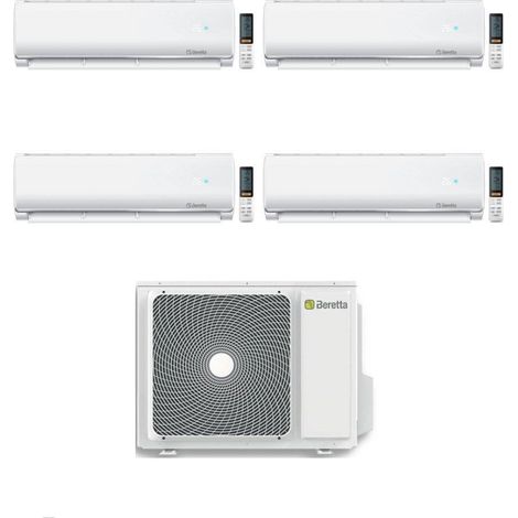 Beretta Climatizzatore Quadri split Breva 9+9+12+12 con EX24000-4 R-32 Inverter Wi-Fi Optional Classe A++