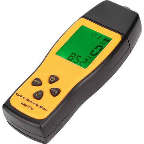 Détecteur de monoxyde de carbone portatif à capteur intelligent, analyseur de gaz CO haute précision, surveillance et alarme. (1/5)