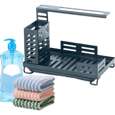 Égouttoir d'évier Grille de rangement Accessoires de cuisine (1/5)