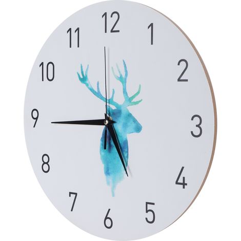 Retro-Wanduhr, 29 cm, europäischer Stil, geräuschlos, kein Ticken, Dekoration für Wohn-/Schlafzimmer (1/5)