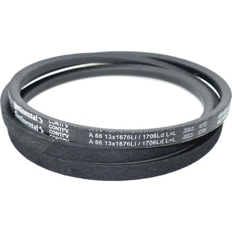 Courroie trapézoidale lisse Contitech Conti V A66 13 x 1676 Li / 1706 Ld