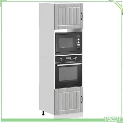 Armoire de four - Kalmar - Sonoma gris - Bois d'ingénierie - 60 x 57 x 207 cm (1/5)
