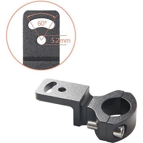 Support de phare universel pour moto (22 mm. 25 mm. 7/8 pouces) avec fixation pour tube. style Cafe Racer (1/5)