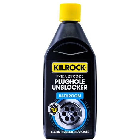Kilrock KBBATHROOM Kil-Block Bathroom Plughole Unblocker 500ml KILKBBATH