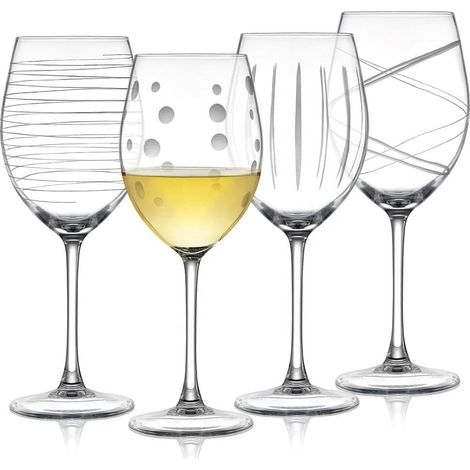 Verres à Vin Gravés Artisanaux en Cristal