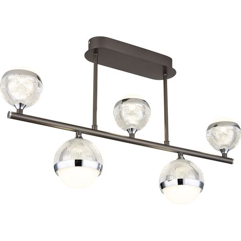 Globo - plafón - Untsy - níquel - metal - LED - 56011-5D