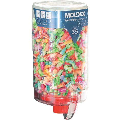 Moldex Gehörschutzstöpsel SparkPlugs 7850 in Spenderbox SNR 35dB 500 Paar 500 Stk