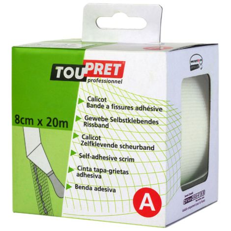 Toupret Gli Essenziali Nastro per Crepe da Muratura Armato 8cmx20m - Toupret
