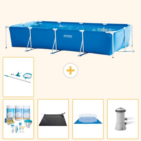 Intex Piscine Tubulaire Rectangulaire - 450x220x84 cm - 6-pièces S20843 (1/3)