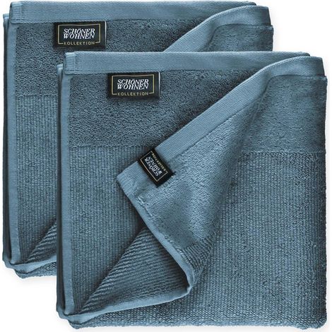 SCHÖNER WOHNEN serviette SENSE - Lot de 2 50x100 cm, Bleu