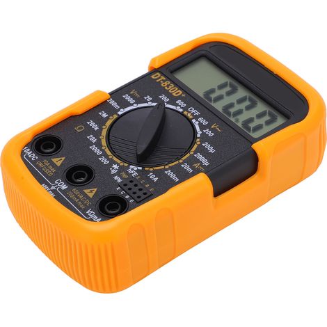Multimètre numérique portable DT830D+ avec réglage manuel et testeur de tension pour laboratoire et usine (1/5)