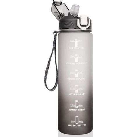 Gourde Sport - ZHUODIKE - 1L - Anti-fuite - Marqueur de Temps - Plastique Tritan sans BPA (1/4)