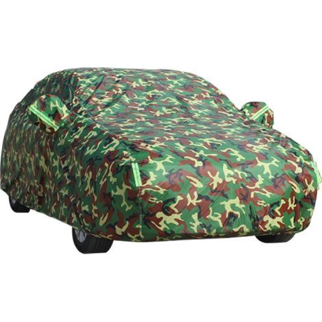 Couverture de Voiture Complète SUV Imperméable Soleil UV Neige Poussière Pluie Couverture,Tissu Oxford Berlines Jusqu’à 440 cm(Color : Camouflage) (1/4)