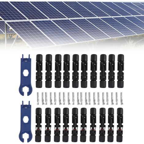 MC4-Solar-Photovoltaik-Stecker, R4-Stecker für Solarmodule, Steckeradapter für wasserdichte und flammhemmende Kabelpaare (1/5)