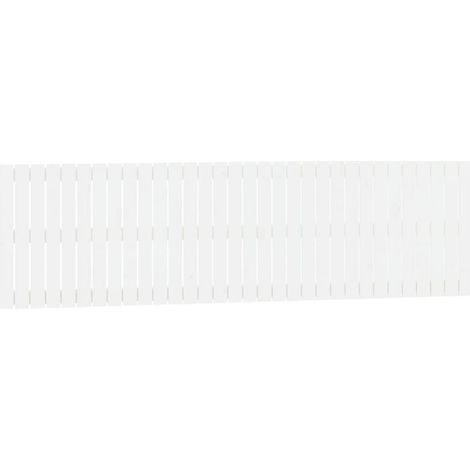 Cabecero accesorio para dormir mueble de pared para dormitorio 204 x 3 x 60 cm madera maciza blanco TDL0202696