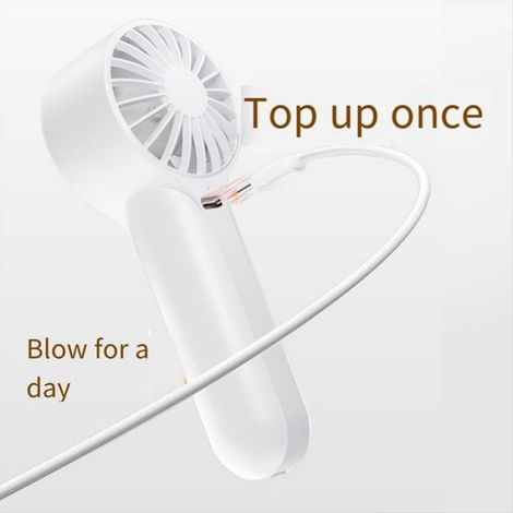 Mini Ventilateur Portatif Rechargeable par USB, Ventilateur Portatif à Grande Vitesse pour L'Extérieur, Grand Débit D'Air (1/5)