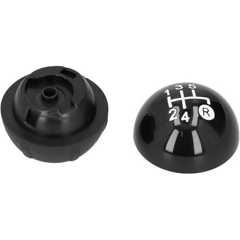 Pommeau de Levier de Vitesses,Kit de Remplacement avec Couvercle Décoratif, Convient pour Fiat 500 500C 2007 2018 LHD RHD (1/5)