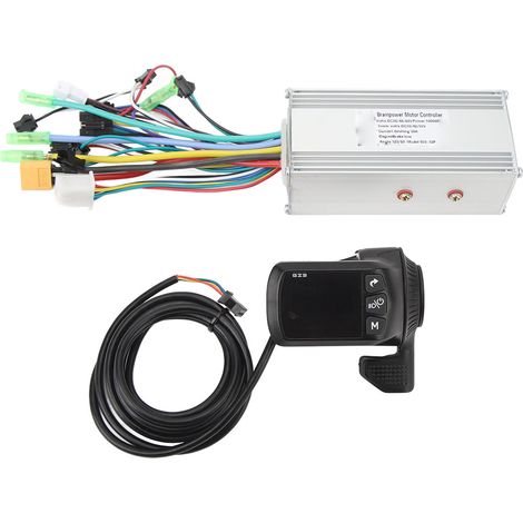 Kit contrôleur brushless 36V 48V 60V 1000W 38A 3 modes ondes sinusoïdales étanche avec panneau GZ3 pour remplacement (1/5)