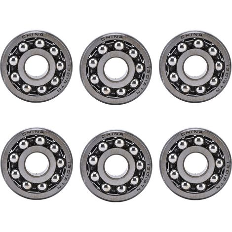 6 Roulements à Billes Double Rangée Auto-Aligneurs pour Moteurs d'Instrumentation, Lot de 6 Pièces 1301 (1/5)