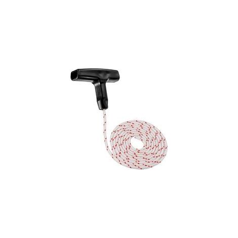 Cordon de démarrage réglable pour tronçonneuse à essence – Kit complet de poignée de démarreur avec cordon télescopique pour tondeuse à gazon à essence (1/5)