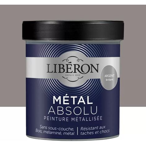 Peinture Libéron Métal Absolu Brillant Argent 0,5 L