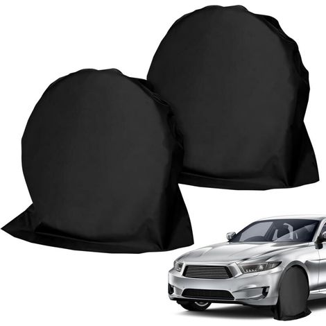 Lot de 2 Housses de Protection de Roue, Housses de Roue, Housse de Protection pour Roue de Caravane, Convient Aux Pneus de 27 à 29 Pouces, Caravane, Camping-Car, Voiture, Noir (1/5)