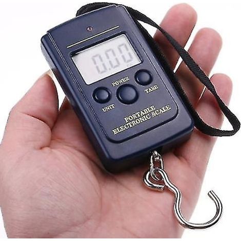 Crochet peseur numérique 40kg/20g, balance suspendue électronique pour usage domestique et professionnel, affichage LCD précis. (1/5)