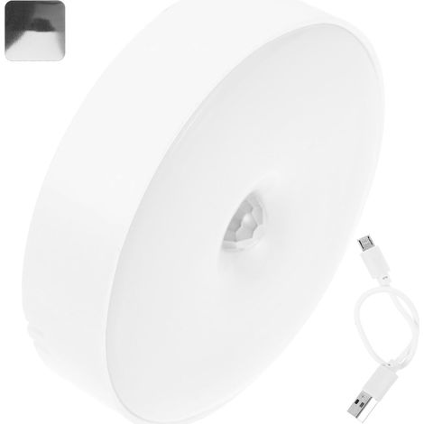 Veilleuse LED à Détecteur de Mouvement pour L'Intérieur, Applique Murale en PVC, Lampe de Chevet Adaptée Dortoir, Salon et Couloir (1/5)