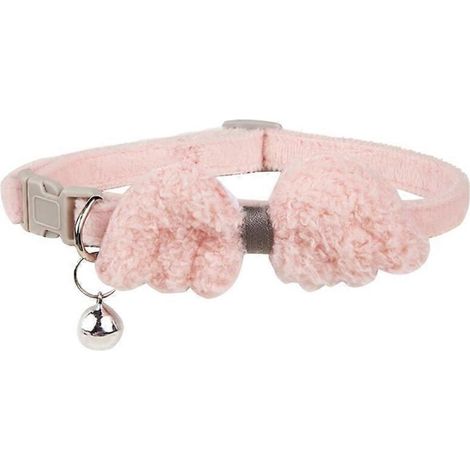 Collier chien petite race réglable avec ailes d'ange décoratives, accessoire mignon pour petit chien, collier animal ajustable, design angélique élégant. (1/4)