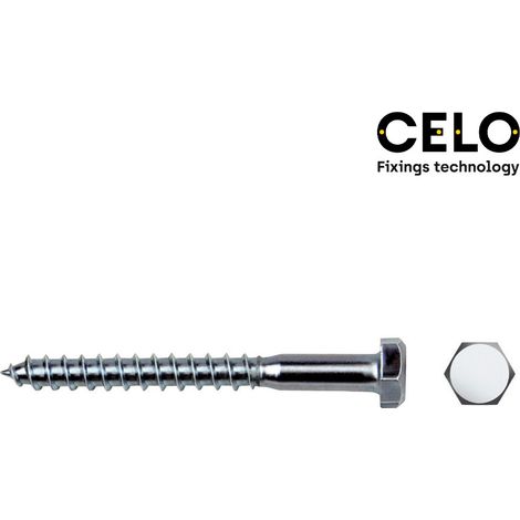 Scatola a viti CELO 8 x 70 mm Zincato 70 mm Ø 8 mm Esagonale 200 Unità