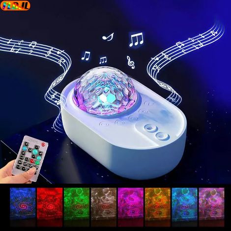 Lampe projecteur étoile fusée galaxie LED Bluetooth haut-parleur veilleuse chambre enfant décoration maison (1/5)
