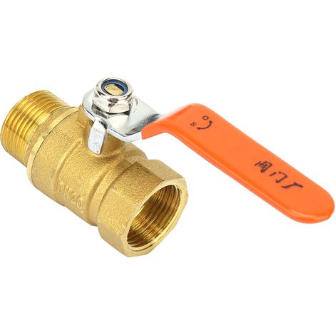 Vanne à bille en laiton pour tuyau, filetage mâle et femelle 3/4" BSP DN20 (1/5)