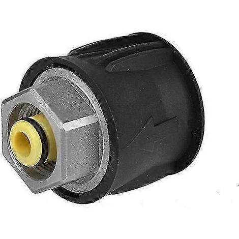 Adaptateur de tuyau pour nettoyeur haute pression, raccord fileté femelle M22, compatible avec les nettoyeurs Karcher série K. (1/5)