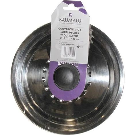 Baumalu Coperchio in Acciaio Inossidabile 22-26 cm Argento