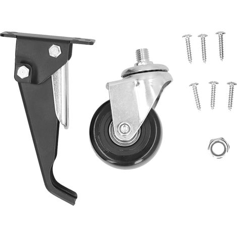 Roulettes à tige 65mm/2.6in, rotation 360° silencieuse, support mobile pour meubles, accessoire adaptable sur sols variés (1/5)