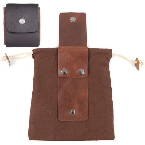 Sac de cueillette en toile, idéal pour la cueillette de fruits et de champignons, parfait pour la randonnée, le camping, la chasse et la promenade sur la plage. Pliable et facile à transporter, il tie (1/5)