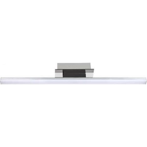 Aplique jorgina 1x10w led 800lm 3000k l.55,5xan.7xal.8cm cromo