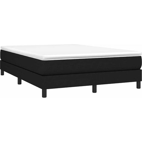 Boxspringbett mit Matratze Schwarz 160x200 cm Stoff vidaXL (1/5)