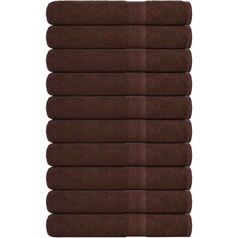 Handtücher FROGN 10 Stk. Braun 100x200 cm 360 g/m² (1/5)