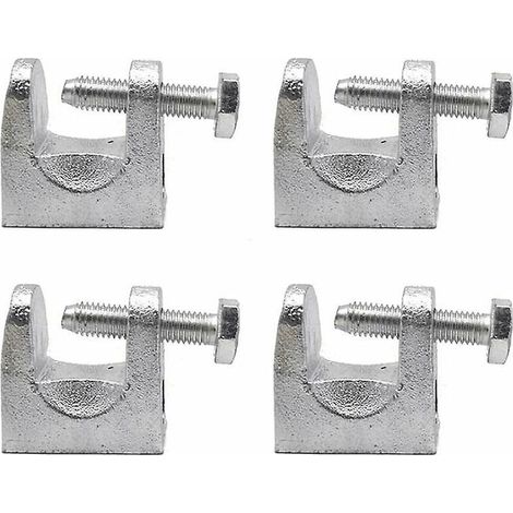 4 Pices Pince Poutre, Pinces Support Acier Galvanis, Pince Poutrelle, Pince Pour Profil Kck, Ouverture 25mm, Utilis Dans L'lectricit, Le Ptrole, L (1/5)