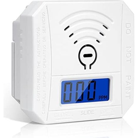 Détecteur Monoxyde de Carbone Intelligent – Écran LCD Bouton Test LED Piles (1/4)