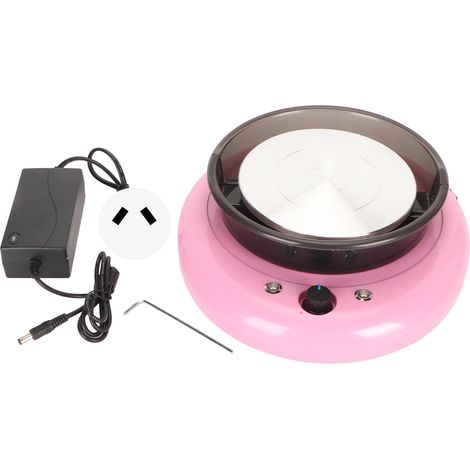 Tablette de potier mini vitesse variable cuvette amovible machine à argile électrique DIY artisanat enfants rose prise AU 100-240V (1/5)